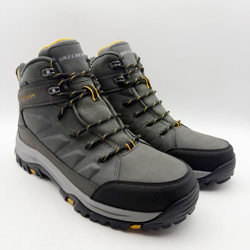 Skechers Mens Relment Daggett Hiking Boots US 9 Grey Water Repellent NIB - Picture 5 of 13